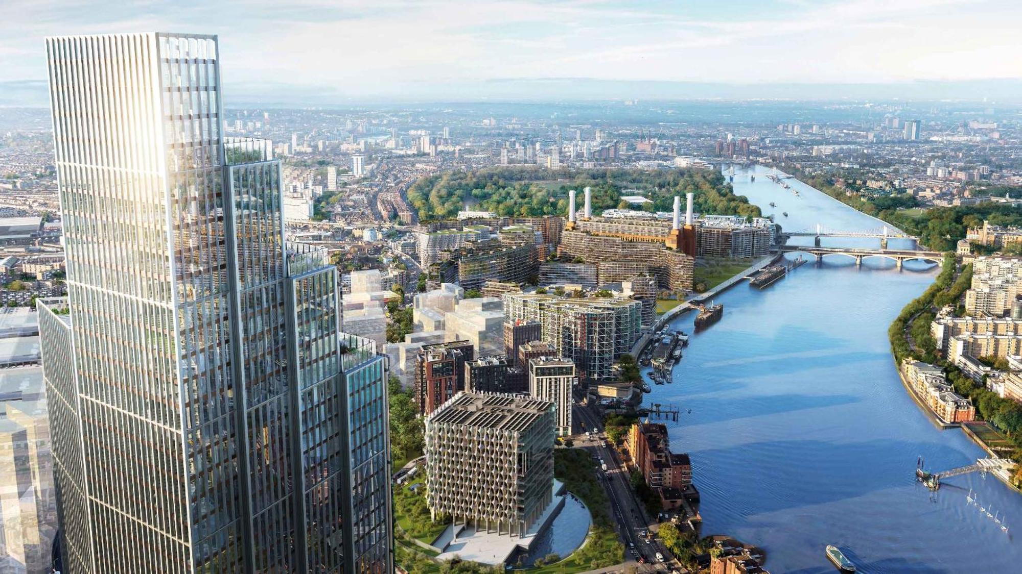Battersea Power Station - Winter Garden Balcony & 1Gb Wifi - Luxurylondonstays Екстер'єр фото